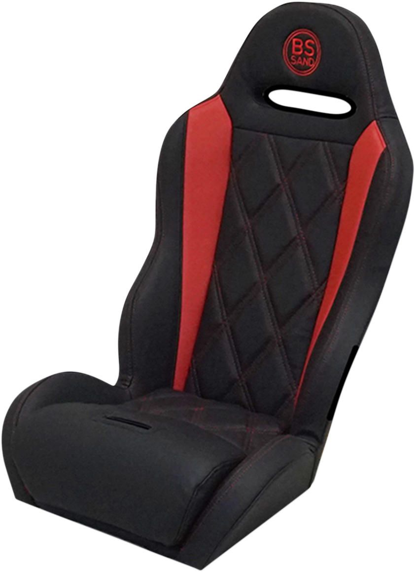 BS SAND Performance Seat - Big Diamond - Black/Red PEBURDBDR