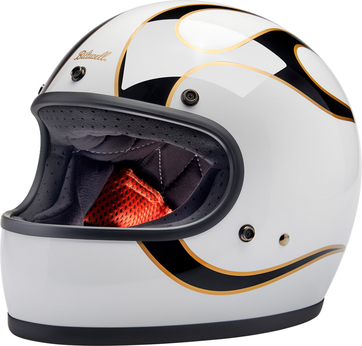 Casco BILTWELL Gringo - Llamas - Blanco/Negro - XL 1002-561-505 