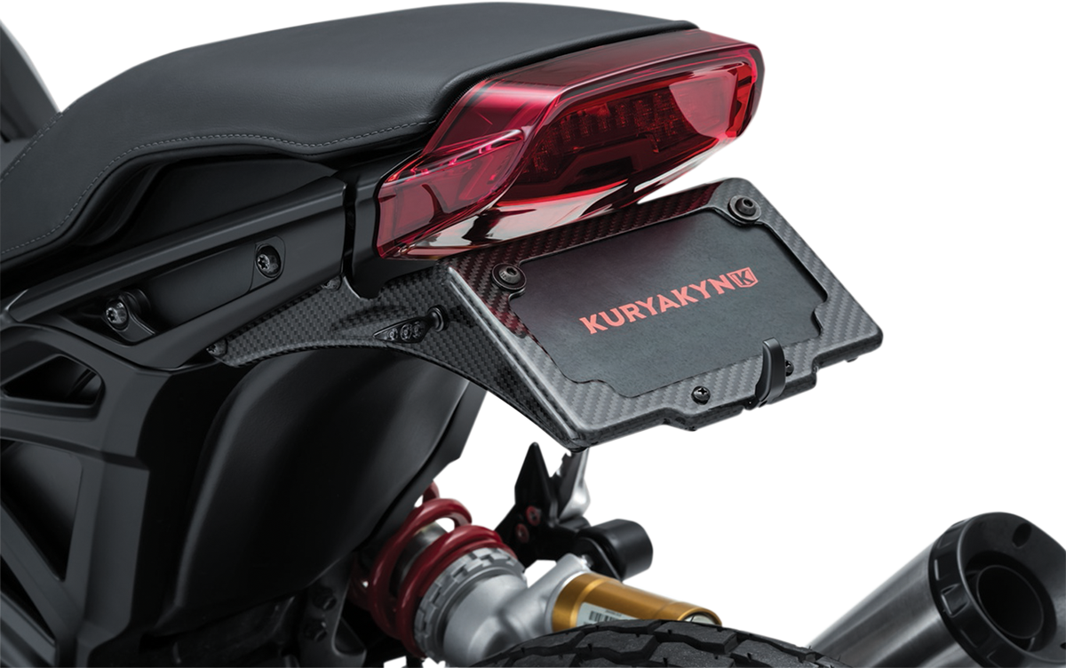 KURYAKYN License Plate Frame/Mount - Black - Indian 7634