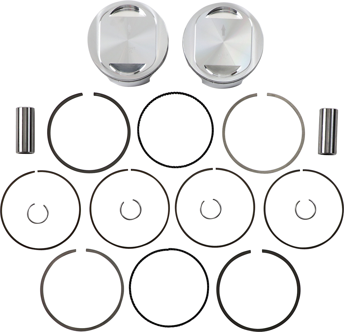 JE PISTONS Piston Kit - 95" - Twin Cam 324720