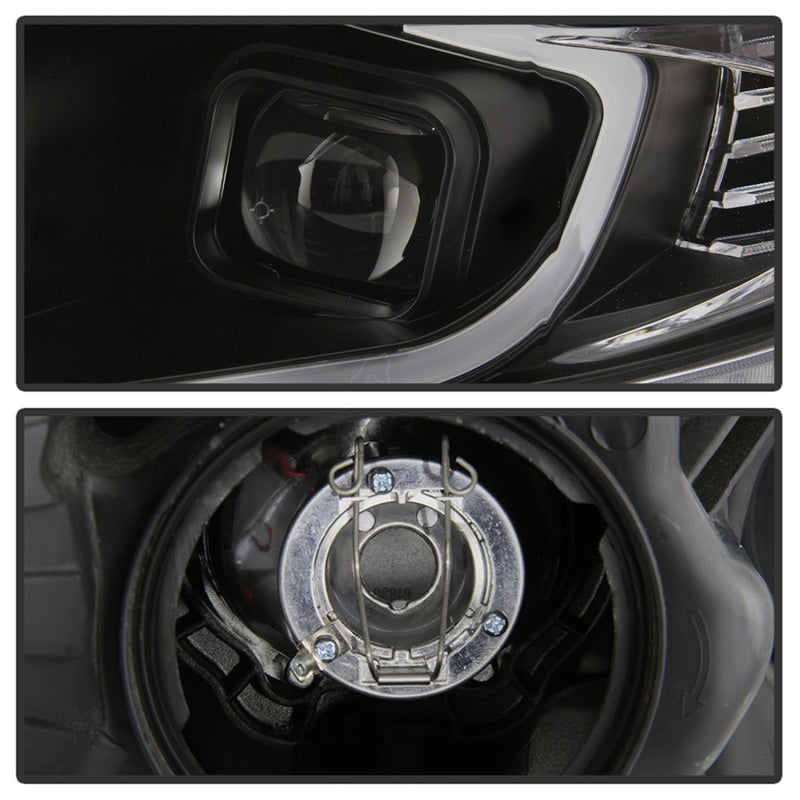 xTune 09-14 Acura TSX Projector Headlights - Light Bar DRL - Black (PRO-JH-ATSX09-LB-BK) 9042218