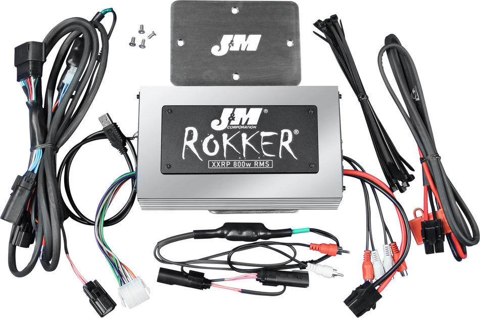 J&MRokker P800w 4-Ch Amp Kit 16-20 Fltr UltraJAMP-800HR16-ULP