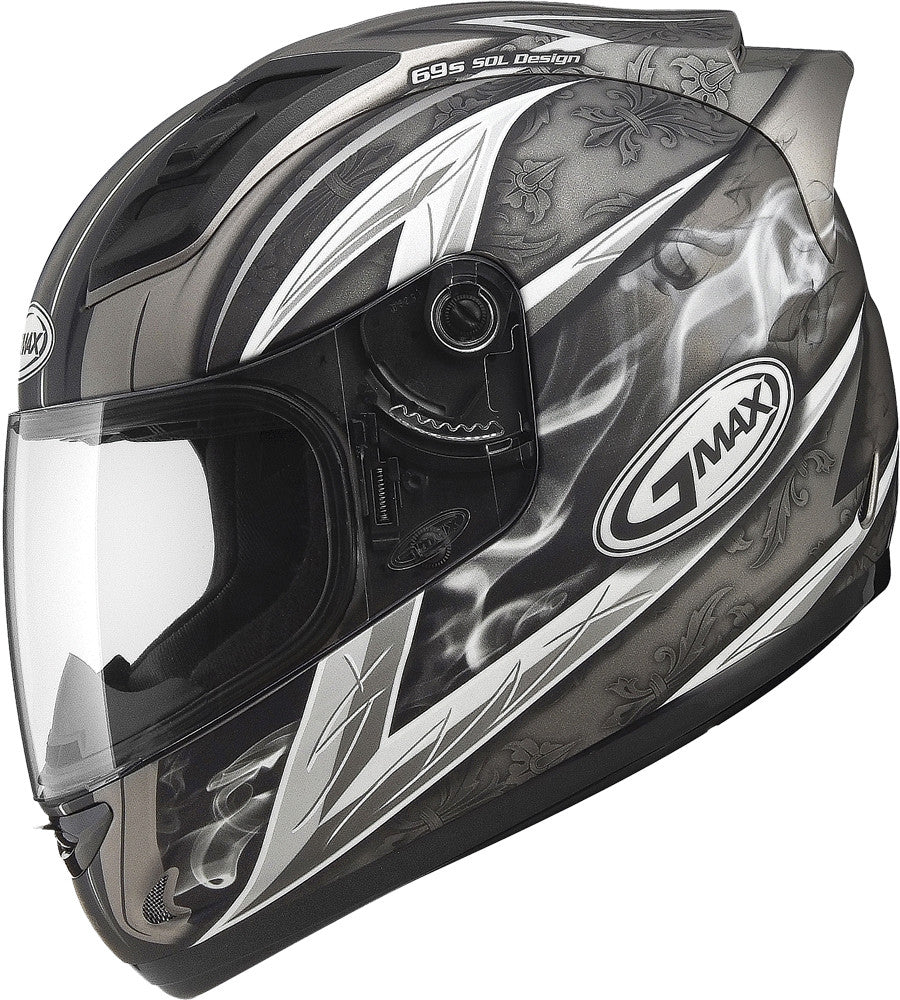 GMAX Gm-69 F/F Crusader Ii Helmet Matte Titanium/Dark Silver M G7691555 TC-18