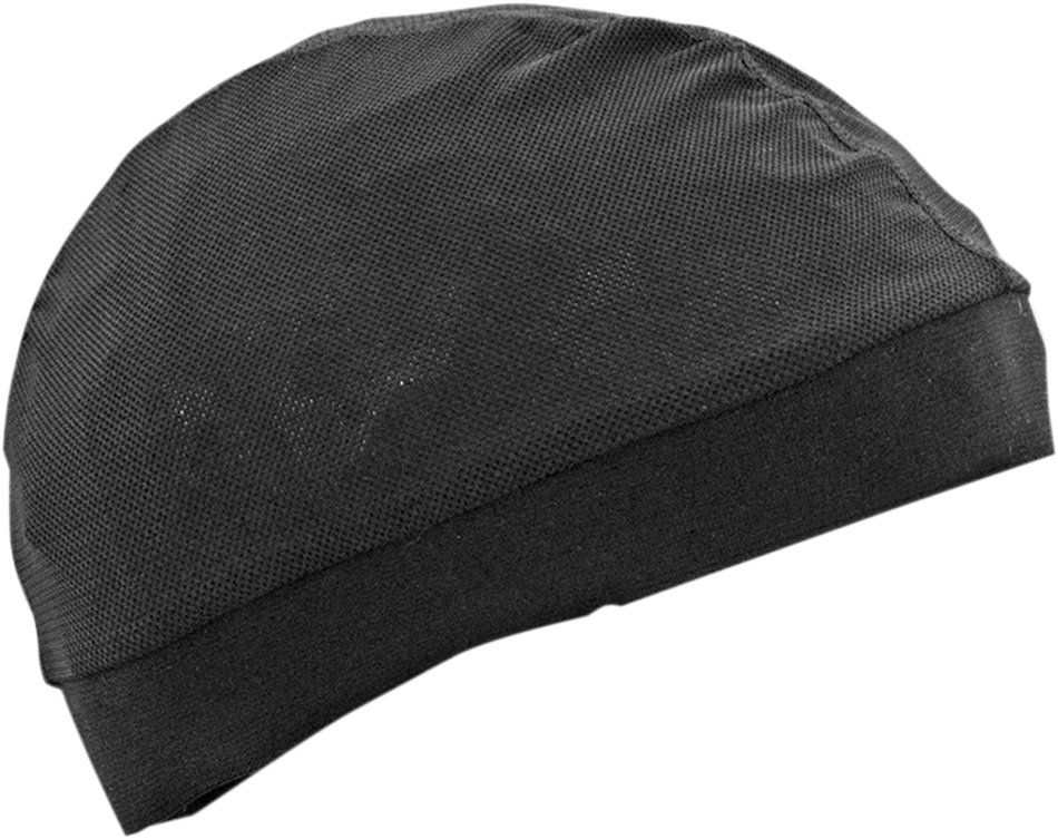 ZAN HEADGEAR Mesh Skull Cap with Comfort Band - Black WSC114M