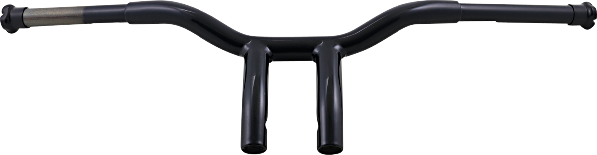 LA CHOPPERS Handlebar - Kage Fighter - One Piece - Bent - 8" - Black LA-7338-08B