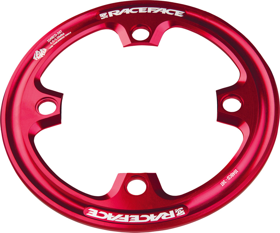 RACE FACE Light Bash Guard Fat Tab Red 36t RRBFT36RED