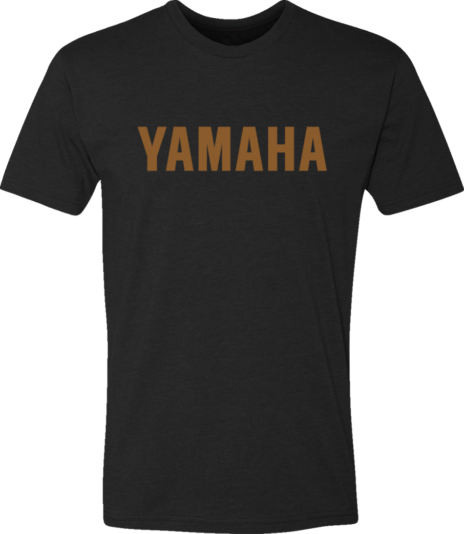 YAMAHA APPAREL Yamaha Classic T-Shirt - Black/Gold - 2XL NP21S-M3126-2X
