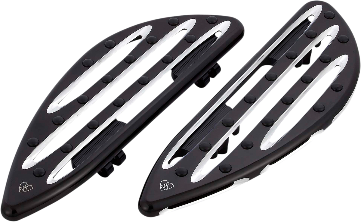 ARLEN NESS Driver Floorboards - Deep Cut - Black 410-003