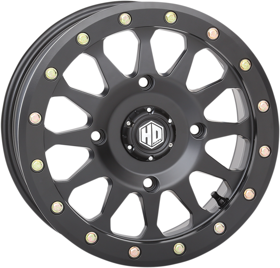 STI TIRE & WHEEL HD A1 Wheel - Front/Rear - Black - 14x7 - 4/137 - 5+2 (+40 mm) 14HA127