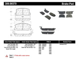 StopTech Performance 1/90-95/00-05 Toyota MR2/Spyder Rear Brake Pads 309.0657