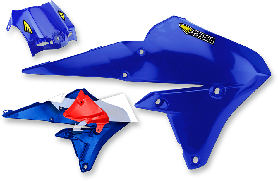 CYCRA PowerFlow Shrouds - with Air Box Cover - Blue 1CYC-1778-62