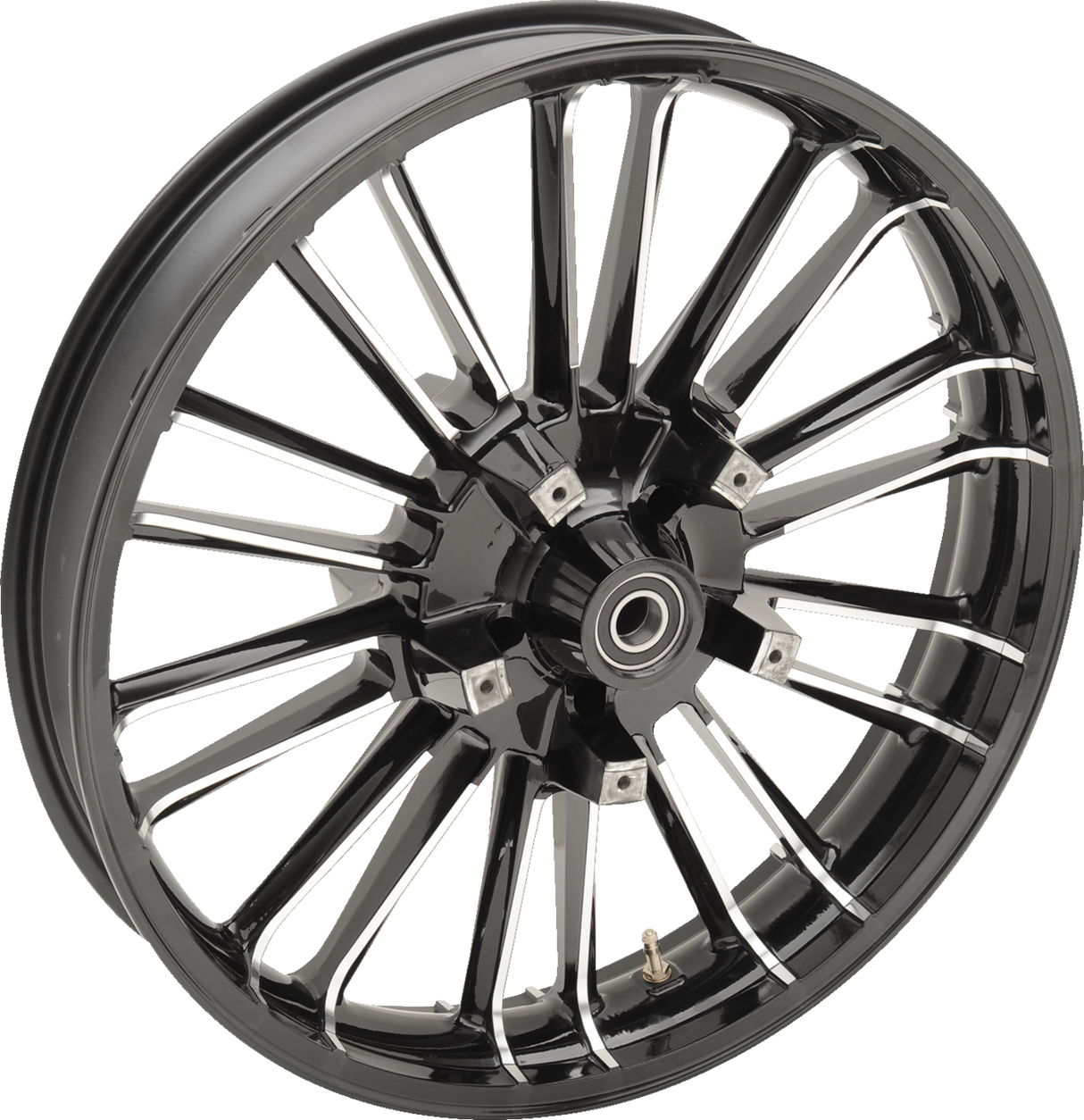 COASTAL MOTO Front Wheel - Atlantic 3D - Dual Disc/No ABS - Black - 21"x3.50" - '08+ FL 3D-ATL213BC