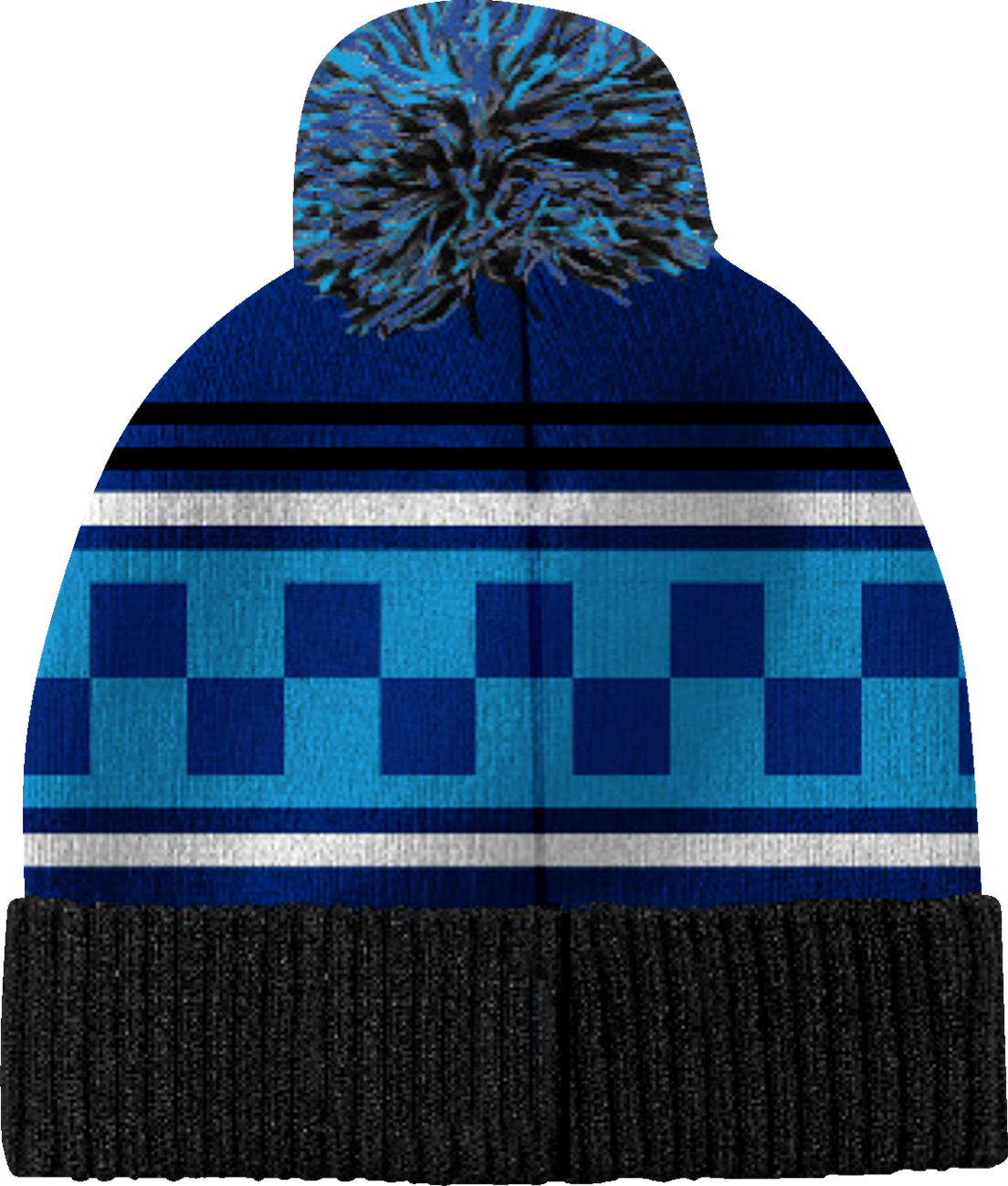 YAMAHA APPAREL Yamaha Racing Pom Beanie - Black/Blue NP21A-H3242