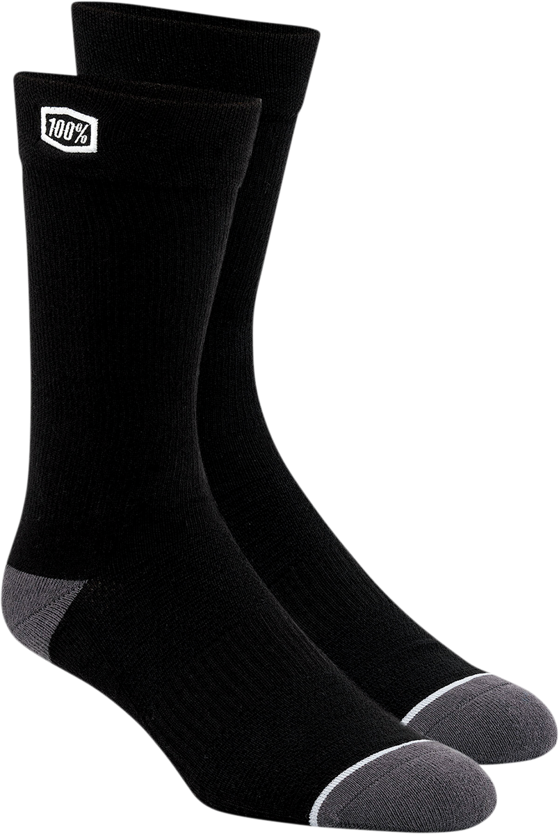 100% Solid Socks - Black - Large/XL 20050-00001