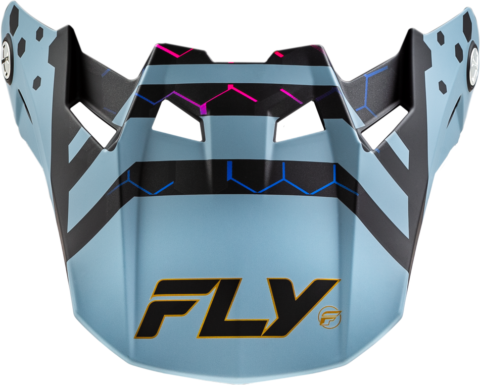 FLY RACING Formula Cc Tektonic Visor Matte Blk/Slate/Blu Yl/Sm 73-4343