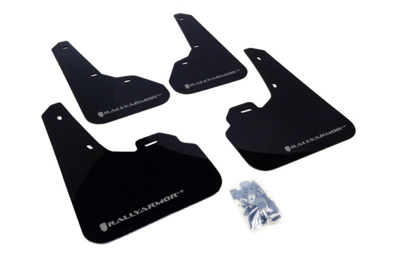 Rally Armor 10-13 Mazda3/Speed3 Black UR Mud Flap w/ Silver Logo MF17-UR-BLK/SIL