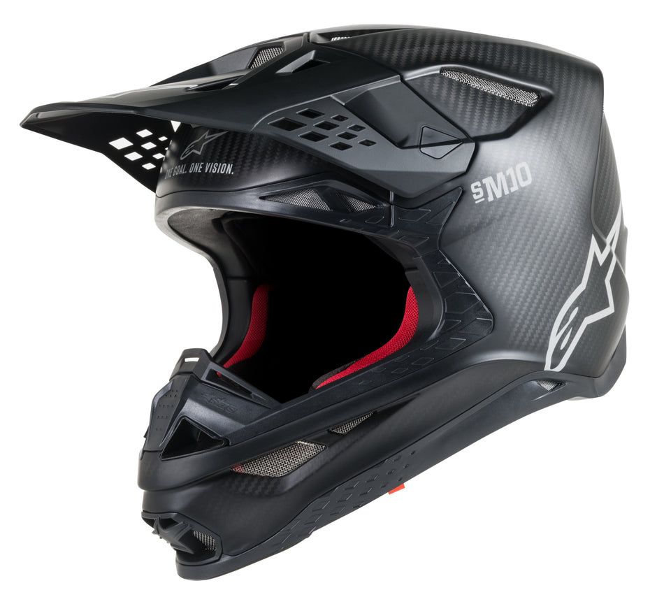 ALPINESTARS S.Tech S-M10 Solid Helmet Carbon Black Lg 8300319-1300-LG