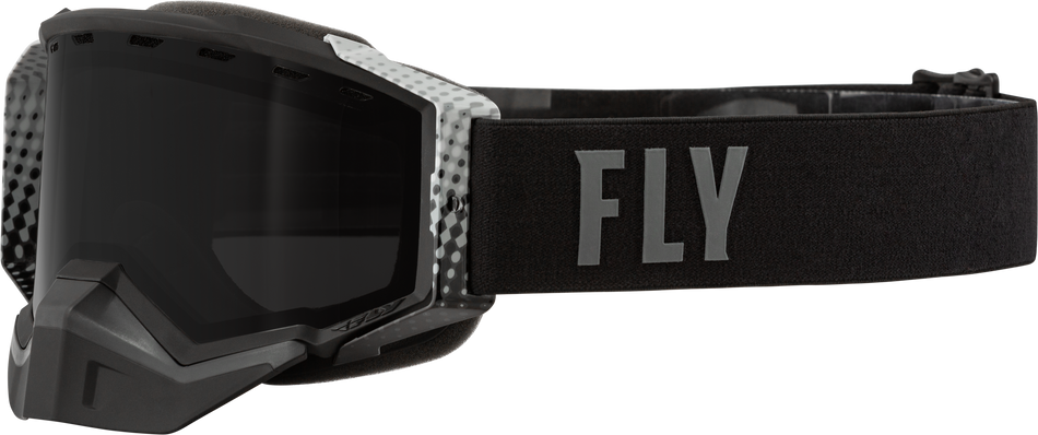 FLY RACING Zone Pro Snow Goggle Blk/Grey W/ Black/Polarized Smoke Lens 37-50330