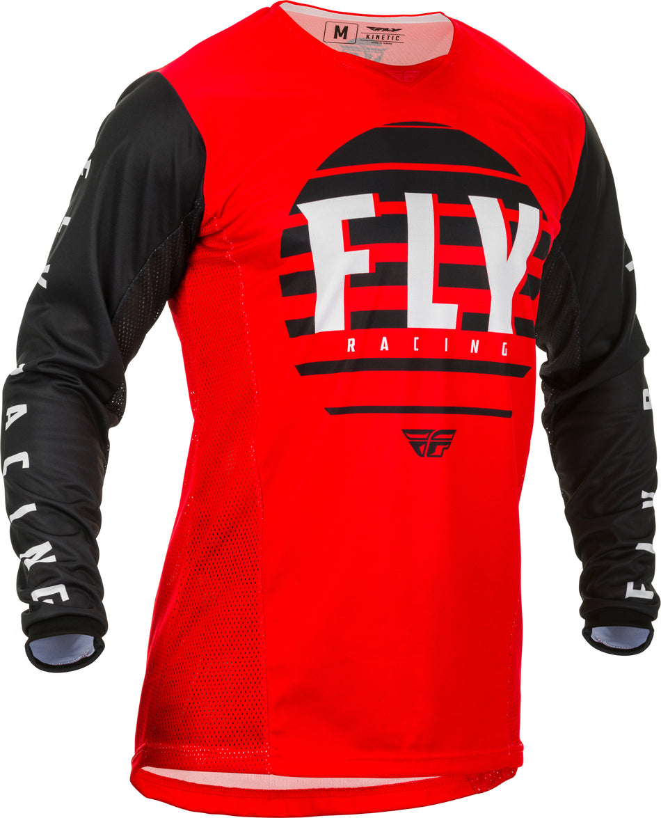 FLY RACING Kinetic K220 Jersey Red/Black/White Yl 373-523YL