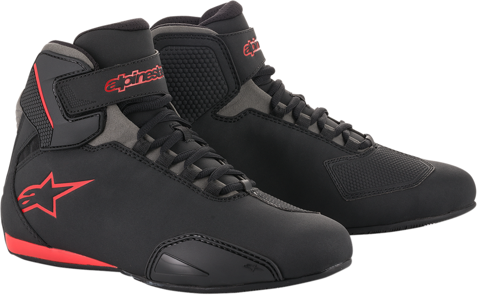 Zapatos ALPINESTARS Sektor - Negro/Gris/Rojo - US 13.5 2515518131135
