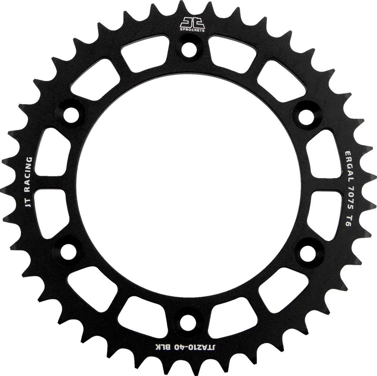 JT SPROCKETS Rear Sprocket - Honda - Black - 40 Tooth JTA210.40BLK