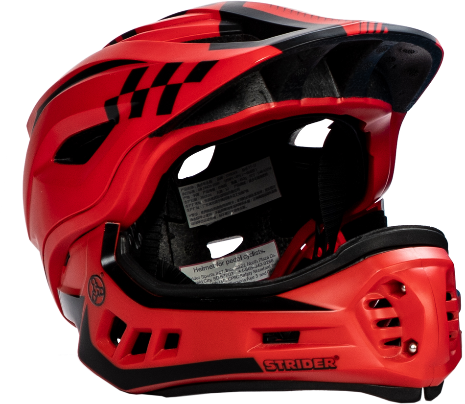 STRIDER ST-R Full Face Helmet - Red - Medium AHELMETFFRDMD