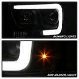 Spyder Dodge Ram 1500 06-08 V2 Projector Headlights - Light Bar DRL - Black (PRO-YD-DR06V2-LB-BK) 5085306