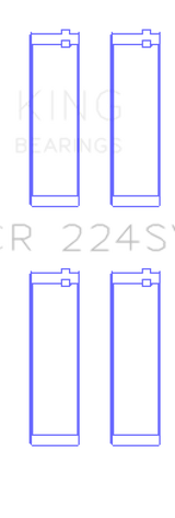 King BMW S65B40A / S85B50A (Size +0.5mm) Connecting Rod Bearing Set GCR224SV0.5