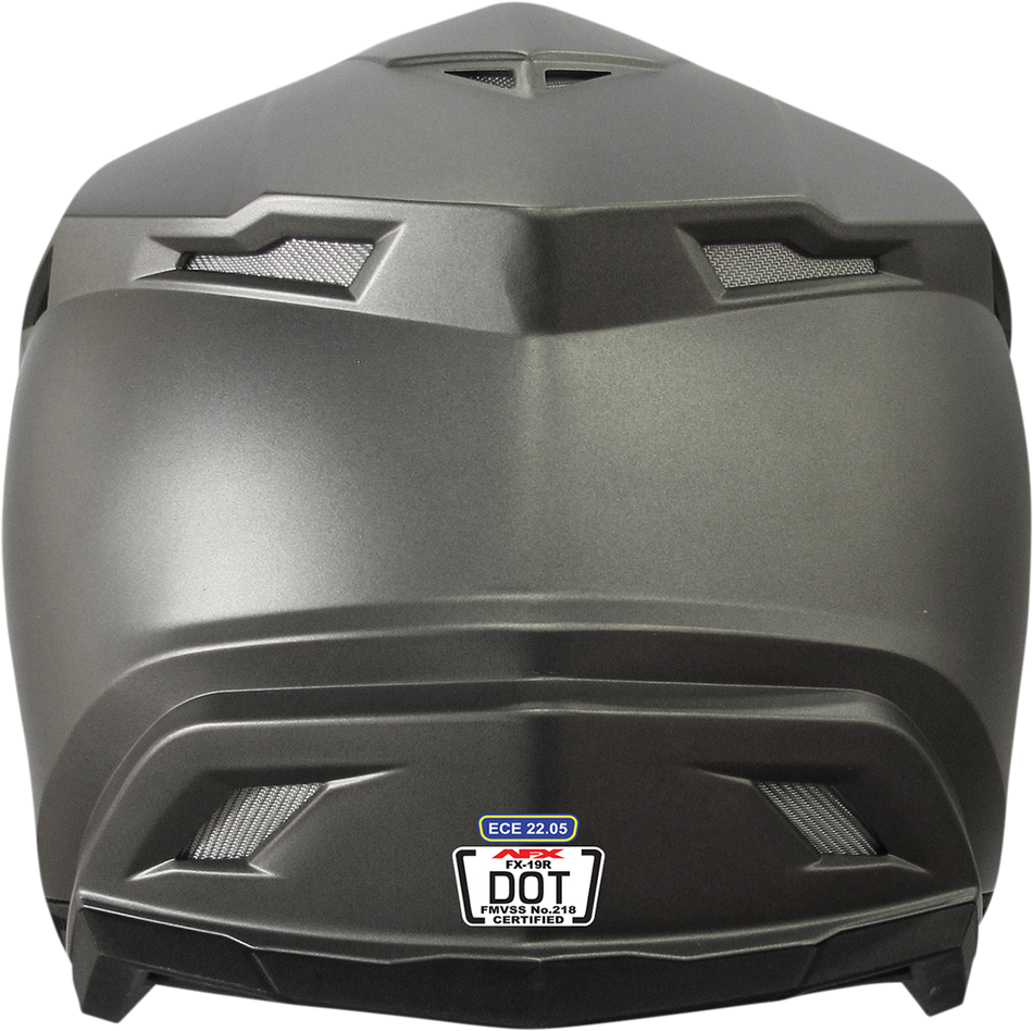 AFX FX-19R Helmet - Frost Gray - XS 0110-7051