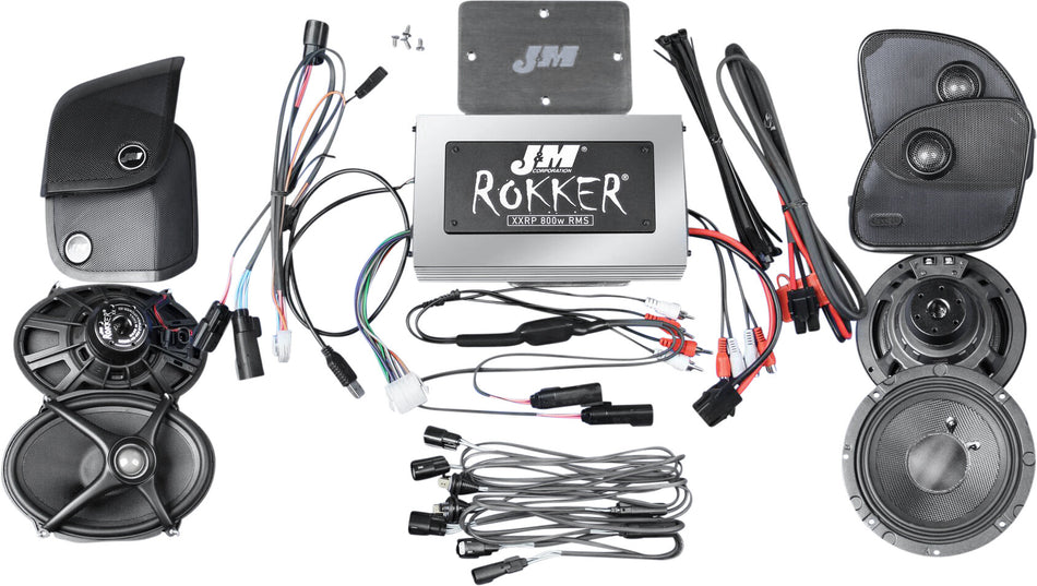 J&MRokker Xxr 800w 4-Sp/Amp Kit 15-20 FltrXXRK-800SP4-15RC