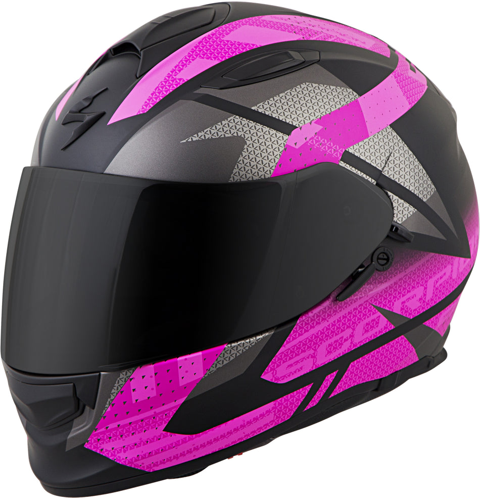 SCORPION EXO Exo-T510 Full-Face Helmet Fury Black/Pink Lg T51-1615