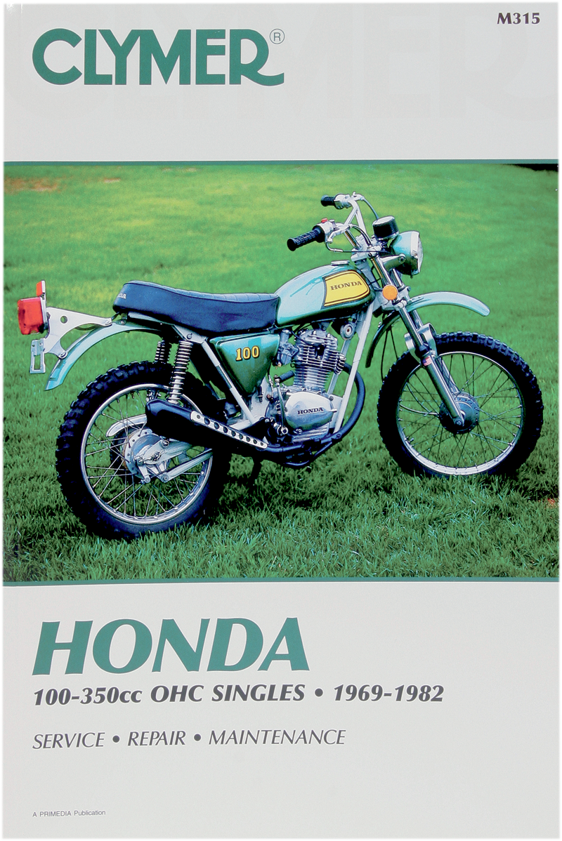 CLYMER Manual - Honda 100/350 OHC CM315