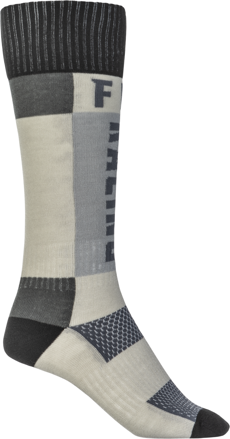 FLY RACING Mx Socks Thick Grey/Black Lg/Xl 350-0552L