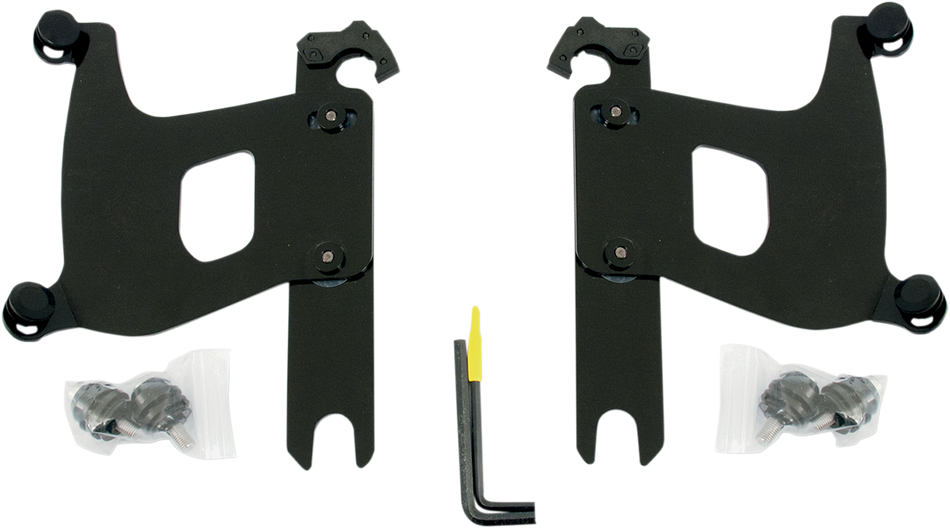 MEMPHIS SHADES Bullet Trigger Lock Mounting Kit - Covered Forks - Without Lightbar - Black MEB1975
