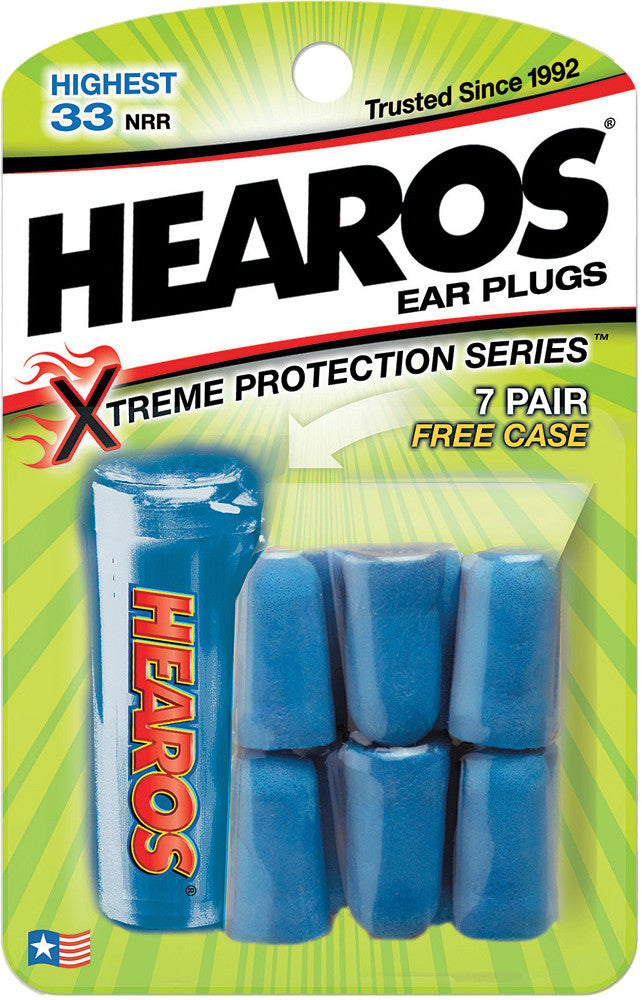HEAROS Xtreme Protection Ear Plugs 7 Pairs 2826