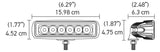 Hella Value Fit Mini 6in LED Light Bar - Flood Beam Pedestal LA357203001