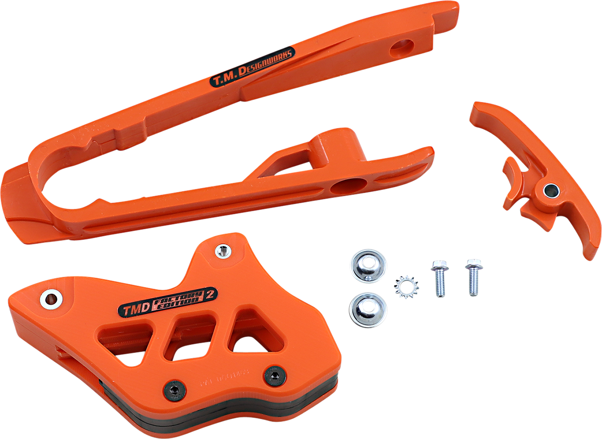 T.M. DESIGNWORKS Chain Guide/Slider - KTM - Orange DCK-KT3-OR