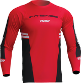 THOR Intense Assist Berm Long-Sleeve Jersey - Red/Black - Large 5020-0231