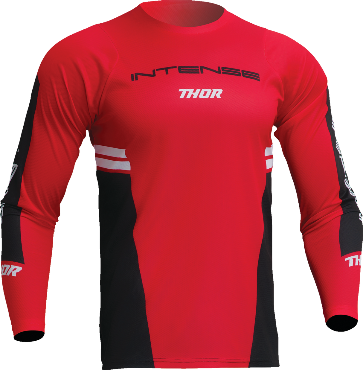 THOR Intense Assist Berm Long-Sleeve Jersey - Red/Black - Medium 5020-0230