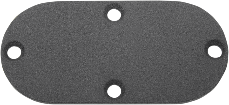 DRAG SPECIALTIES Inspection Cover - Wrinkle Black 14009W