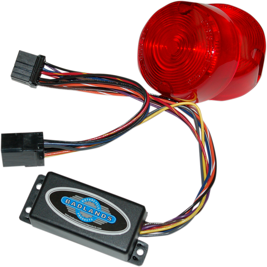 BADLANDS Plug-In Illuminator with Red Lenses - 8 Pin ILL-03-RL-B