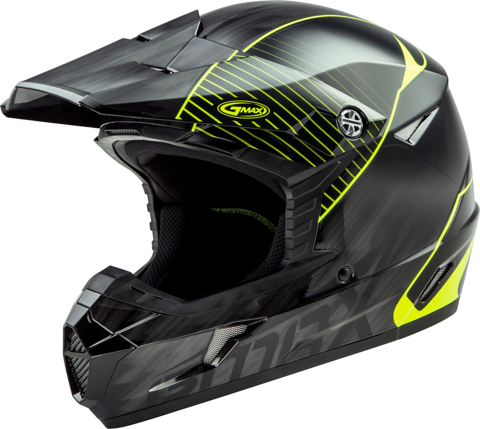 GMAX Mx-46 Off-Road Colfax Helmet Black/Hi-Vis Yellow Sm G3462604