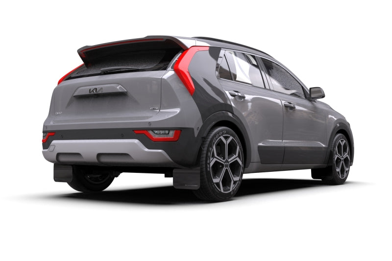 Rally Armor 2023 Kia Niro SG2 Black UR Mud Flap Red Logo MF21-UR-BLK-RD