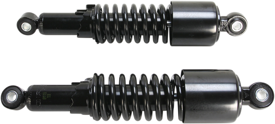 EMGO Custom Shorty Shocks with Shroud - Black Body/Black Spring Finish - Eye Lowering 17-05693B