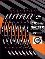 D'COR VISUALS Rim Decal - KTM Logo - 19" Rear 40-80-203