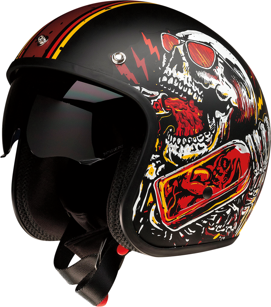 Z1R Saturn Helmet - Devil Made Me - Black/Red - Medium 0104-2818