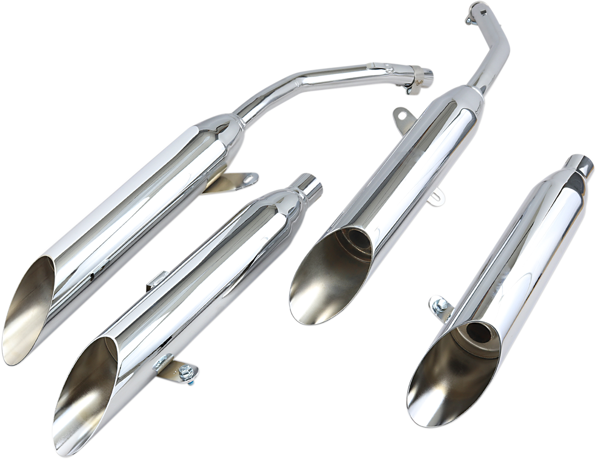 COBRA Chrome Slashcut Mufflers 1164SC