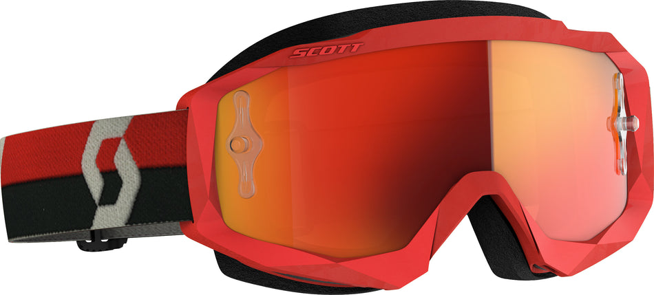 SCOTT Hustle X Mx Goggle Red/Grey Orange Chrome Works 272829-1010280