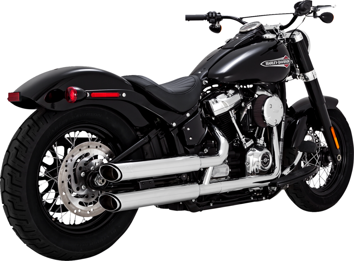 VANCE &amp; HINES 3" Twin Slash Slip-On Schalldämpfer - Chrom 16376 