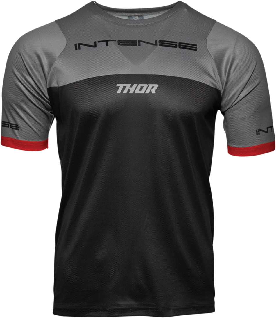 THOR Intense Team Jersey - Short-Sleeve - Black/Gray - XS 5120-0056